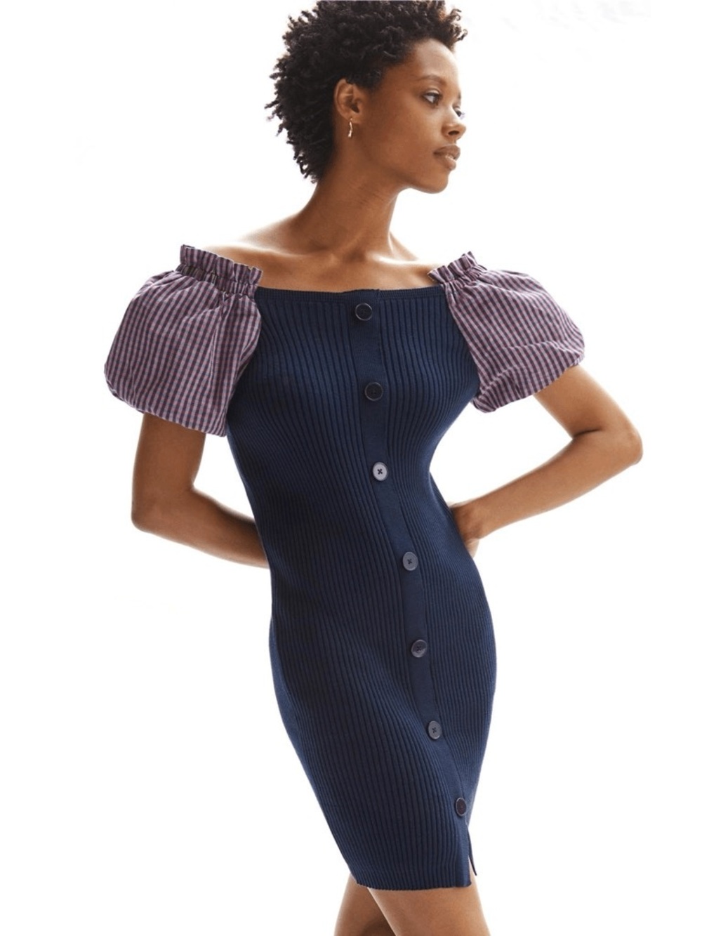 ANTHROPOLOGIE MAEVE Puff Sleeve Knit Dress